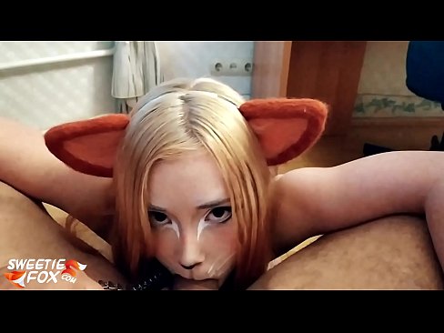 ❤️ Kitsune ingoia il cazzo e sborra in bocca ️ Slutsal it.hentaisea-com.ru ️❤